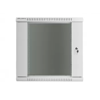 Prie sienos montuojamas tinklo stovas LANBERG WF01-6412-10S, 12U, 19 colių, 600×450×640 mm, IP20, 60 kg