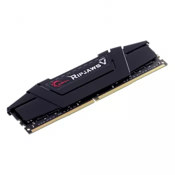 G.SKILL Ripjaws V Series (Intel XMP) DDR4 RAM 64GB (4x16GB) 3200MT/s CL16-18-18-38 1.35V stalinio kompiuterio atmintis UDIMM - juoda (F4-3200C16Q-64GVK)
