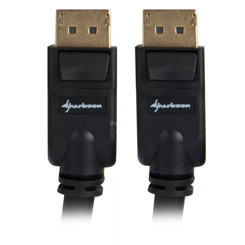 DisplayPort kabelis Sharkoon DisplayPort 1.3, 4K palaikymas, 2 m