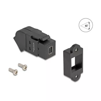 DeLOCK 67154 kabelių lyčių keitiklis Mini DisplayPort DisplayPort Juoda
