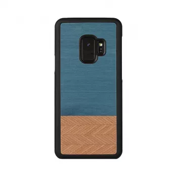 man and wood išmaniojo telefono dėklas Samsung Galaxy S9, džinsinė juoda