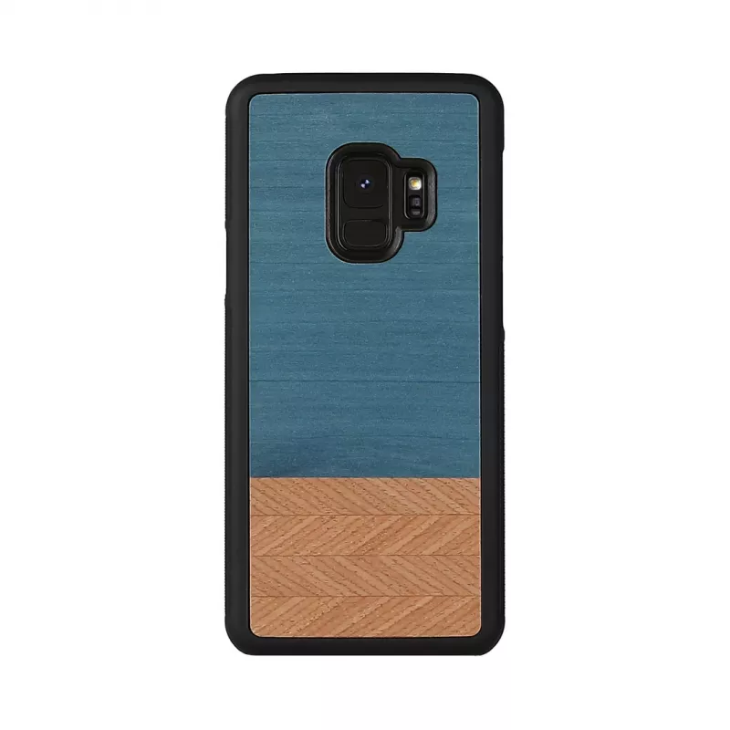 man and wood išmaniojo telefono dėklas Samsung Galaxy S9, džinsinė juoda