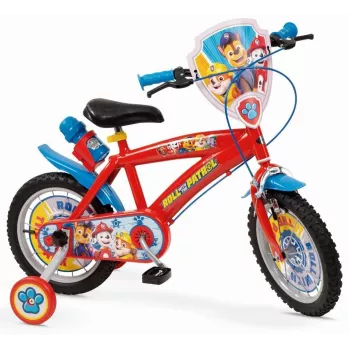 Vaikiškas dviratis 14 Paw Patrol raudonas 1478 berniukui NAUJAS TOIMSA
