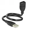 USB laidas DeLOCK 35cm USB 2.0 83498 juoda