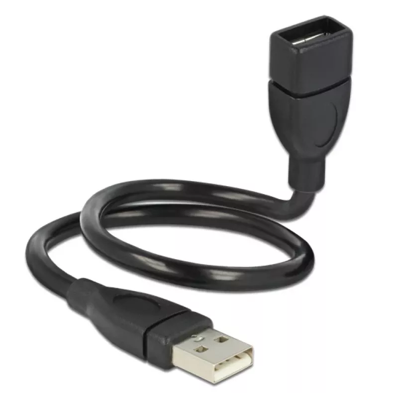 USB laidas DeLOCK 35cm USB 2.0 83498 juoda