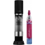 SodaStream Enso plastinis gazuotojas, juodas — plastikinis korpusas, 60 l angliarūgštės balionėlio talpa