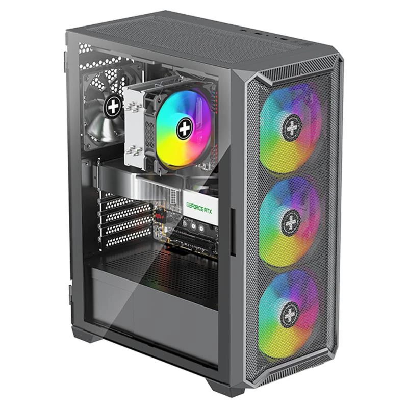 Korpusas|XILENCE|ATX/micro ATX/Mini-ITX|Juodas|Midi Tower|PC|XG161