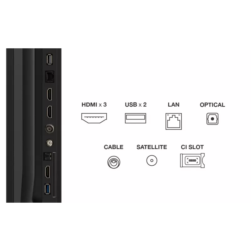 TCL 75P69K TV 190,5 cm (75 colių) 4K Ultra HD išmanusis televizorius Wi-Fi juodas