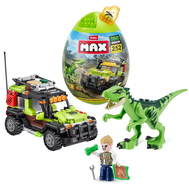 MAX - Dino Adventure Raptor Force, konstrukcinis žaislas