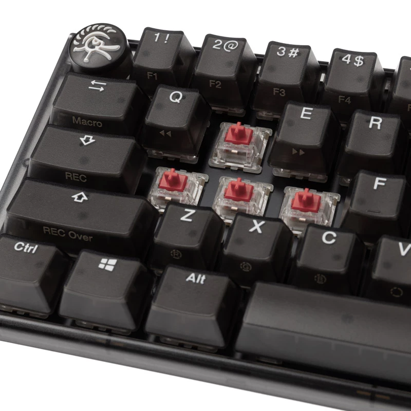 „Ducky One 3 Aura Mini“ žaidimų klaviatūra, USB, QWERTY, JAV tarptautinė, juoda