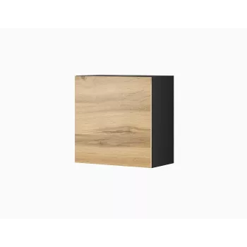 Sieninis spintelė cama meble VIGO 50×50×30 cm juoda / Wotan ąžuolas