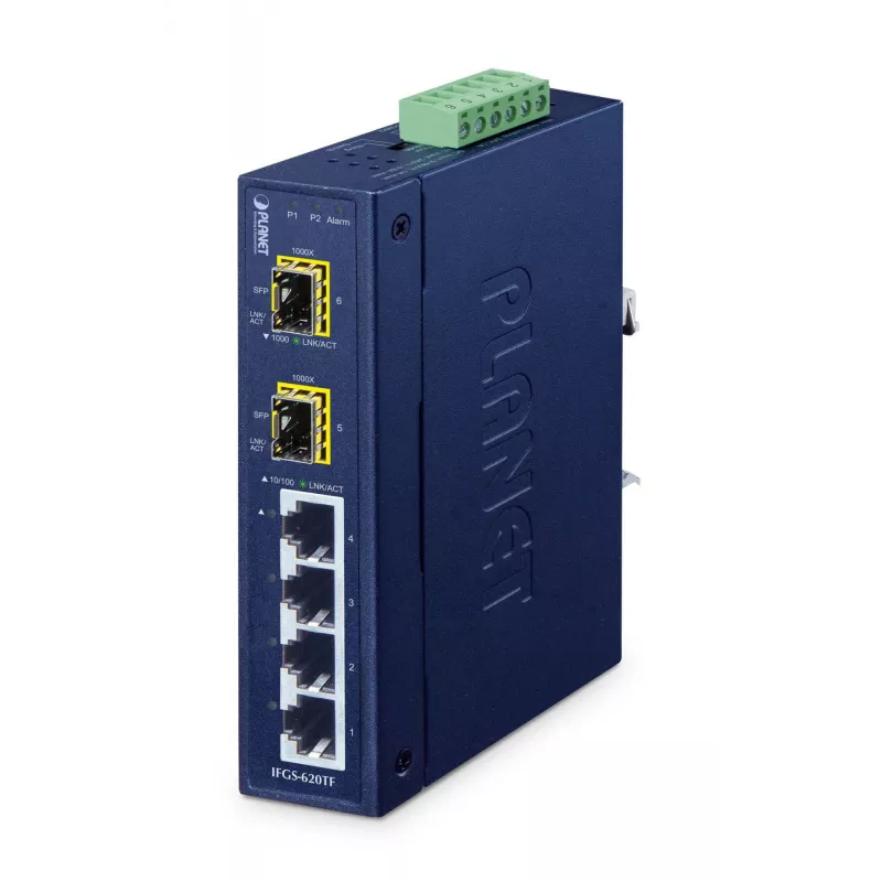 Nevaldomas komutatorius PLANET IFGS-620TF 4 Fast Ethernet 10/100 prievadai