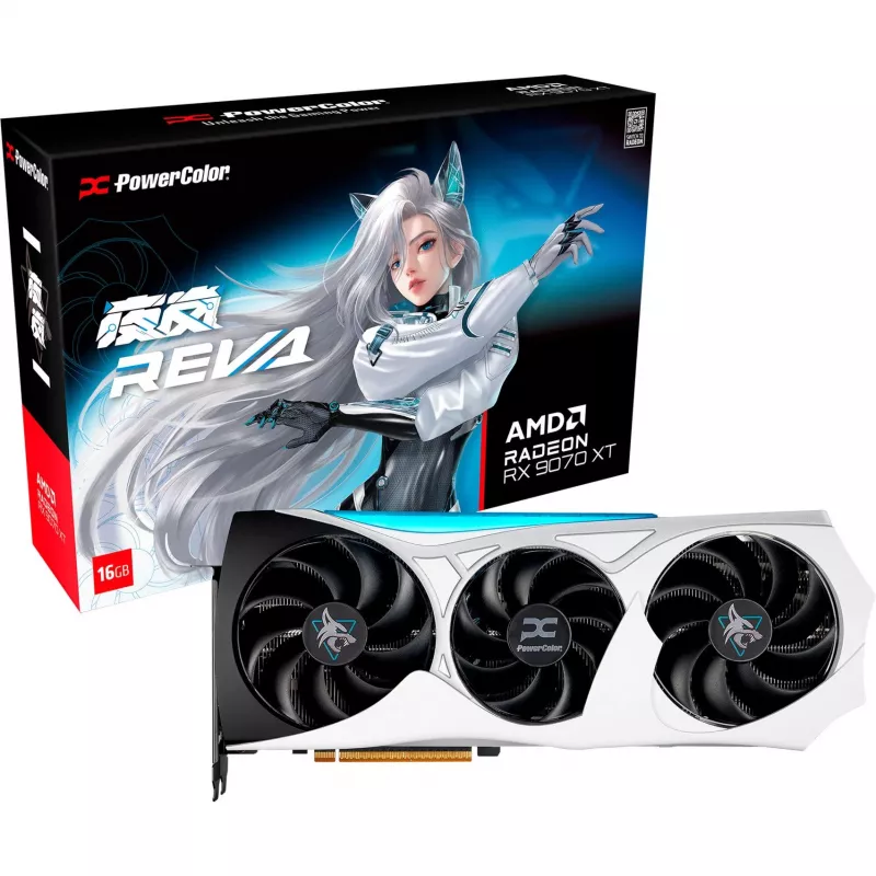 Grafikos plokštė power color Hellhound RX 9070 XT 16GB OC (RX9070XT 16G-L/OC/REVA)