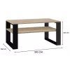 Topeshop MODERN 1P SON CZ kavos / šoninis / kampinis staliukas Kavos staliukas stačiakampė forma 2 koja (-os)