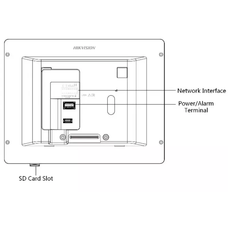 Hikvision DS-KH6320-WTE1-W vaizdo durų skambučio sistema 17,8 cm (7 inch) balta