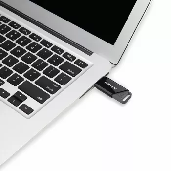 PNY Attaché X, 32 GB, USB Type-A, 3.2 Gen 1 (3.1 Gen 1), 130 MB/s, Dia, juoda