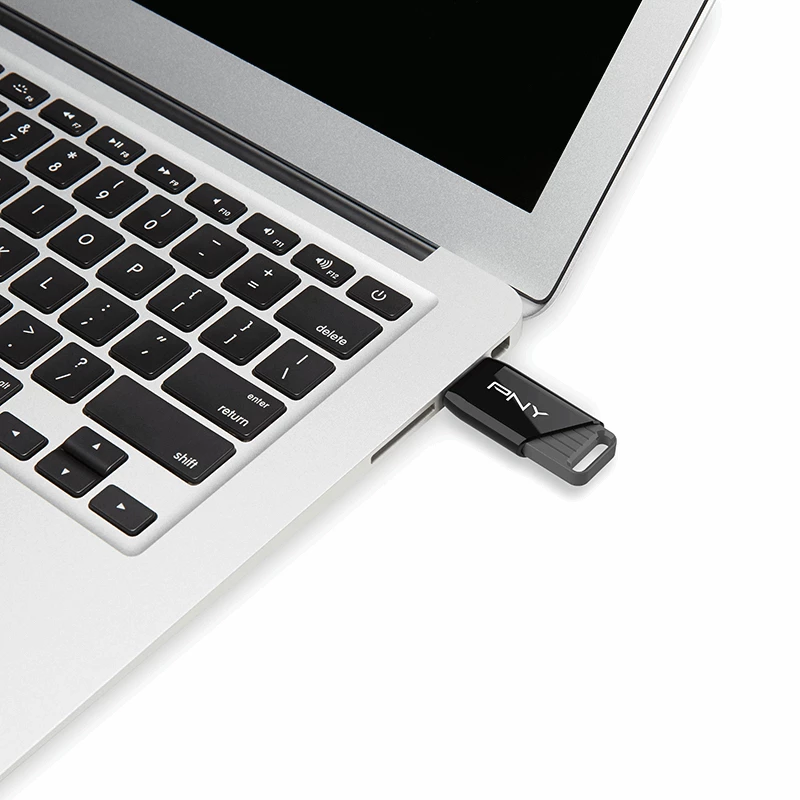 PNY Attaché X, 32 GB, USB Type-A, 3.2 Gen 1 (3.1 Gen 1), 130 MB/s, Dia, juoda