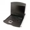 Stovo konsolė VALUE 26.99.0123, 17 colių (43,2 cm) LCD, 1280×1024, 1U, prancūziška klaviatūra, juoda