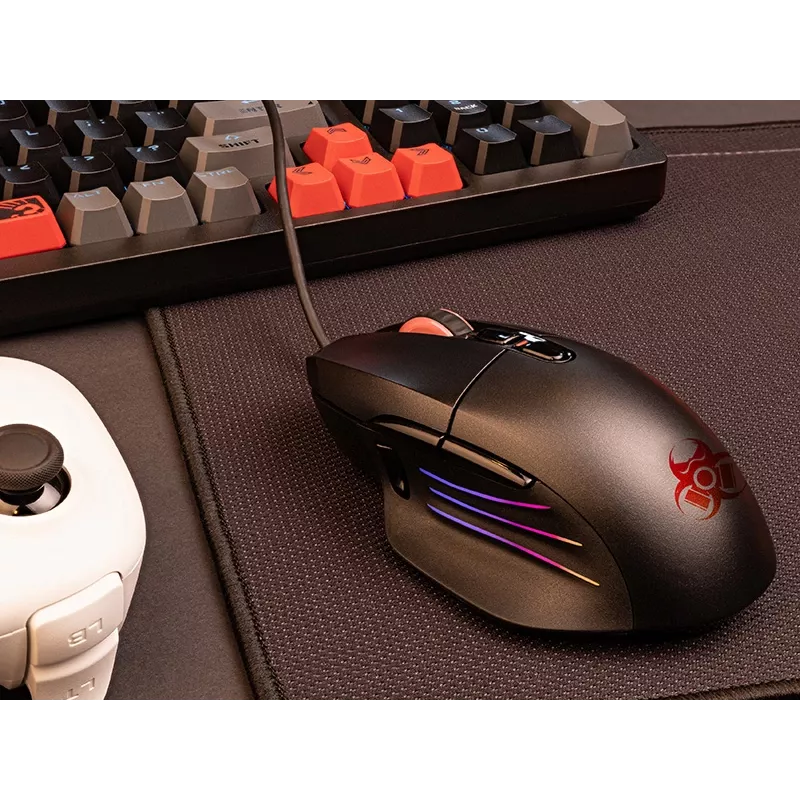 Žaidimų pelė TRACER Game Zone Odin RGB — iki 16000 DPI, laidinė, RGB apšvietimas