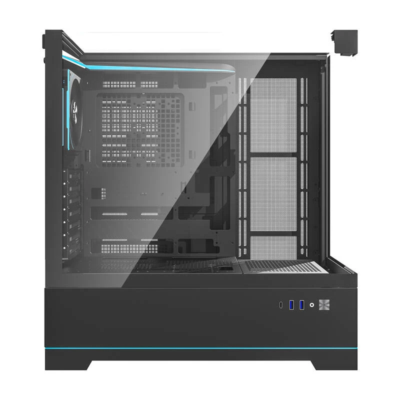 Darkflash DY450 PRO kompiuterio korpusas (juodas) + 1 ventiliatorius