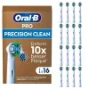 Oral B Precision Clean Toothbrush Heads 16 Pack Balta