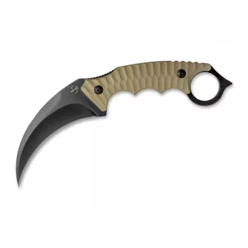 Sulankstomas kerambito peilis BOKER PLUS Spike 440A — kompaktiška sulankstoma geležtė, ergonomiška žiedinė rankena