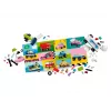 LEGO Classic kūrybinės transporto priemonės – spalvingų automobilių modelių rinkinys su policijos automobilio žaislu ir 11023 klasikine žalia pagrindo plokšte 32x32, skirta pievos statybai