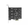 Delock PCI Express x1 plokštė su 4 išoriniais USB Type-A lizdais SuperSpeed USB