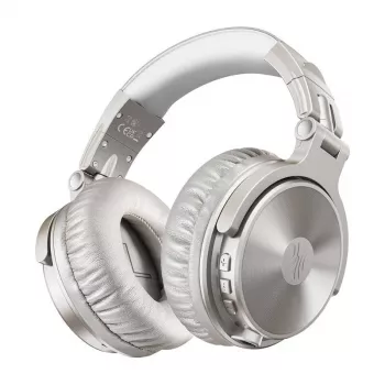Belaidės ant ausų uždedamos ausinės OneOdio Pro C A-AC12-01 Sidabrinės — Bluetooth, triukšmo slopinimas