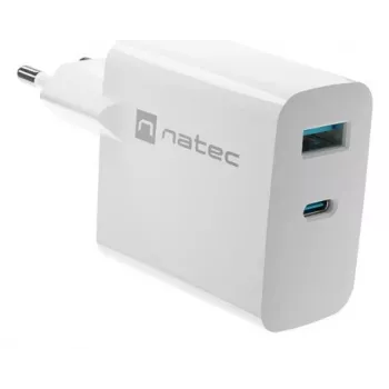 NATEC NUC-2144 mobiliojo įrenginio įkroviklis universalus baltas AC greitasis įkrovimas vidaus