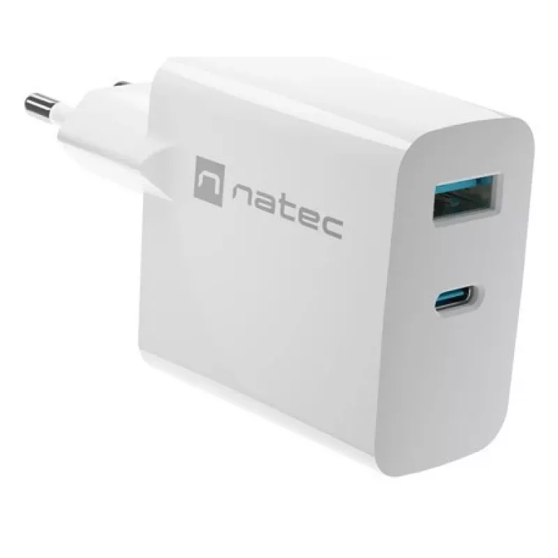 NATEC NUC-2144 mobiliojo įrenginio įkroviklis universalus baltas AC greitasis įkrovimas vidaus