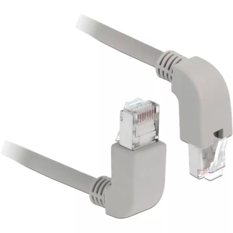 Tinklo kabelis DeLOCK 85871 Cat6a S/FTP 1m Pilkas