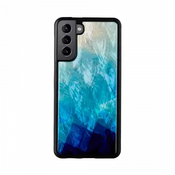 iKins telefono dėklas Samsung Galaxy S21+ — apsauginis galinis dangtelis, mėlynai juodas