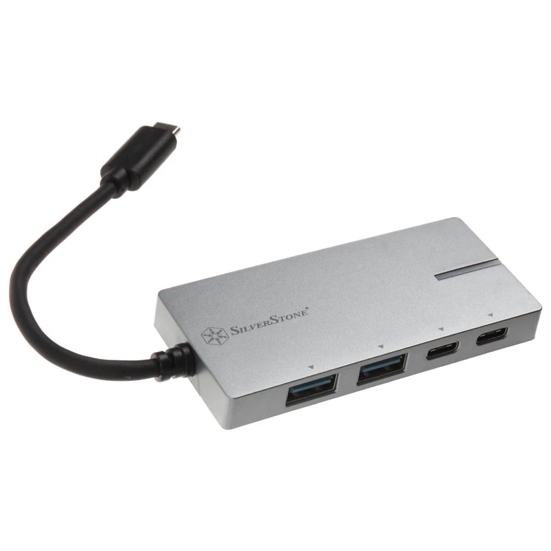 USB 3.1-C adapter SidabrinėSTONE SST-EP09C — USB-C į USB-A jungiamumas, sidabrinė apdaila