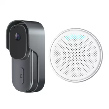 Vaizdo domofonas Extralink SmartLife 1080p 5MP — lauko blokas su 1080p vaizdu ir 5MP jutikliu