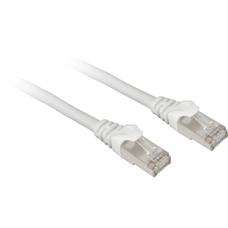 Tinklo kabelis Sharkoon Patch SFTP RJ-45 Cat.7a 2m baltas