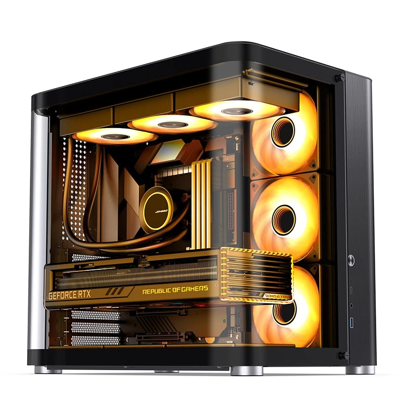 PC korpusas Jonsbo TK-2 2.0 Midi Tower Juoda
