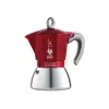 Moka puodas Bialetti Moka Induction 0,1 L Raudona Sidabrinė