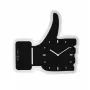 NeXtime klok 3072zw Thumbs up, 40,5x41 cm, sieninis, juoda/sidabrinė