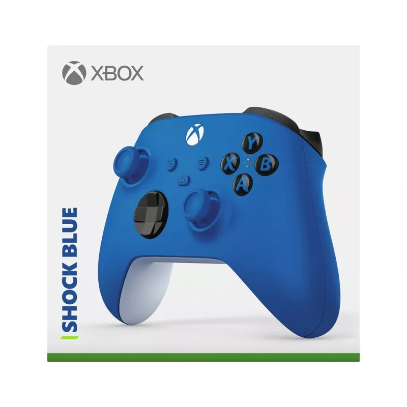“Microsoft” belaidis “Xbox” valdiklis, mėlynas, baltas, “Bluetooth”/USB, žaidimų pultas, analoginis / skaitmeninis, “Android”, PC, “Xbox One”, “Xbox One S”, “Xbox One X”, “Xbox Series S”, “Xbox Series X”, “iOS”