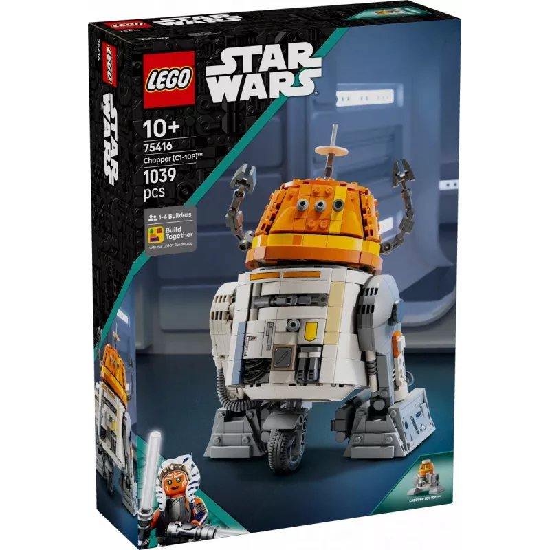 Konstruktorius LEGO Star Wars Chopper C1-10P astromechaninis droidas modelis 75416, 1039 dalys, amžius 10+, aukštis 220 mm