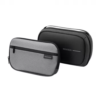 Kosmetikos krepšys XDDESIGN First-Class All-in-One Travel Organiser P706.3401, juodas, užtrauktuko uždarymas, prabangus dėklas