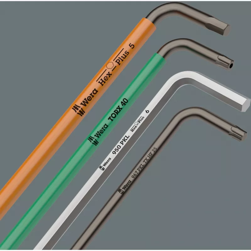 Wera 967/9 TX XL Torx L formos raktų rinkinys, 9 dalių