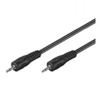 Wentronic Goobay 3,5 mm lizdo jungiamasis kabelis, juodas, 1,5 m - 3,5 mm kištukas (2 kontaktų, monofoninis) > 3,5 mm kištukas (2 kontaktų, monofoninis) (50460)