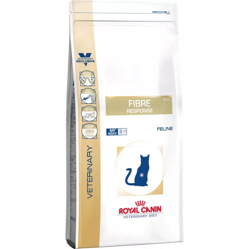 Sausas kačių maistas Royal Canin Fibre Response Adult 2 kg — vištiena, virškinimo palaikymas, antioksidantai