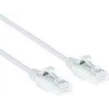 ACT baltas 0,15 m LSZH U/UTP CAT6 komutacinis kabelis, snagless RJ45