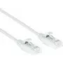 ACT baltas 0,15 m LSZH U/UTP CAT6 komutacinis kabelis, snagless RJ45