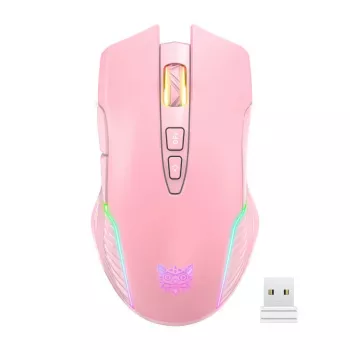 Žaidimų pelė Onikuma CW905 rožinė 2.4G belaidė