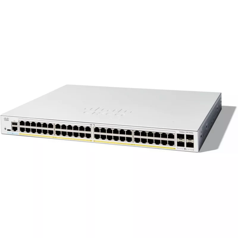 Valdomas komutatorius Cisco Catalyst 1300-48FP-4X 48 prievadų GE Full PoE 4x10GE SFP+
