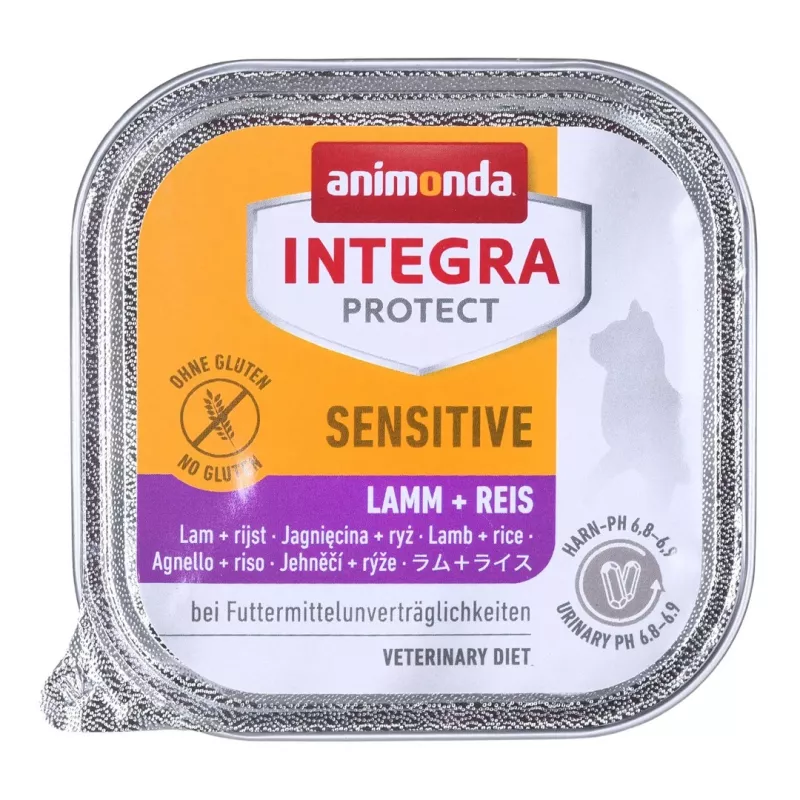 Šlapias kačių maistas animonda Integra Protect Sensitive Mature Lamb & Rice 100 g, be grūdų, be glitimo, be cukraus